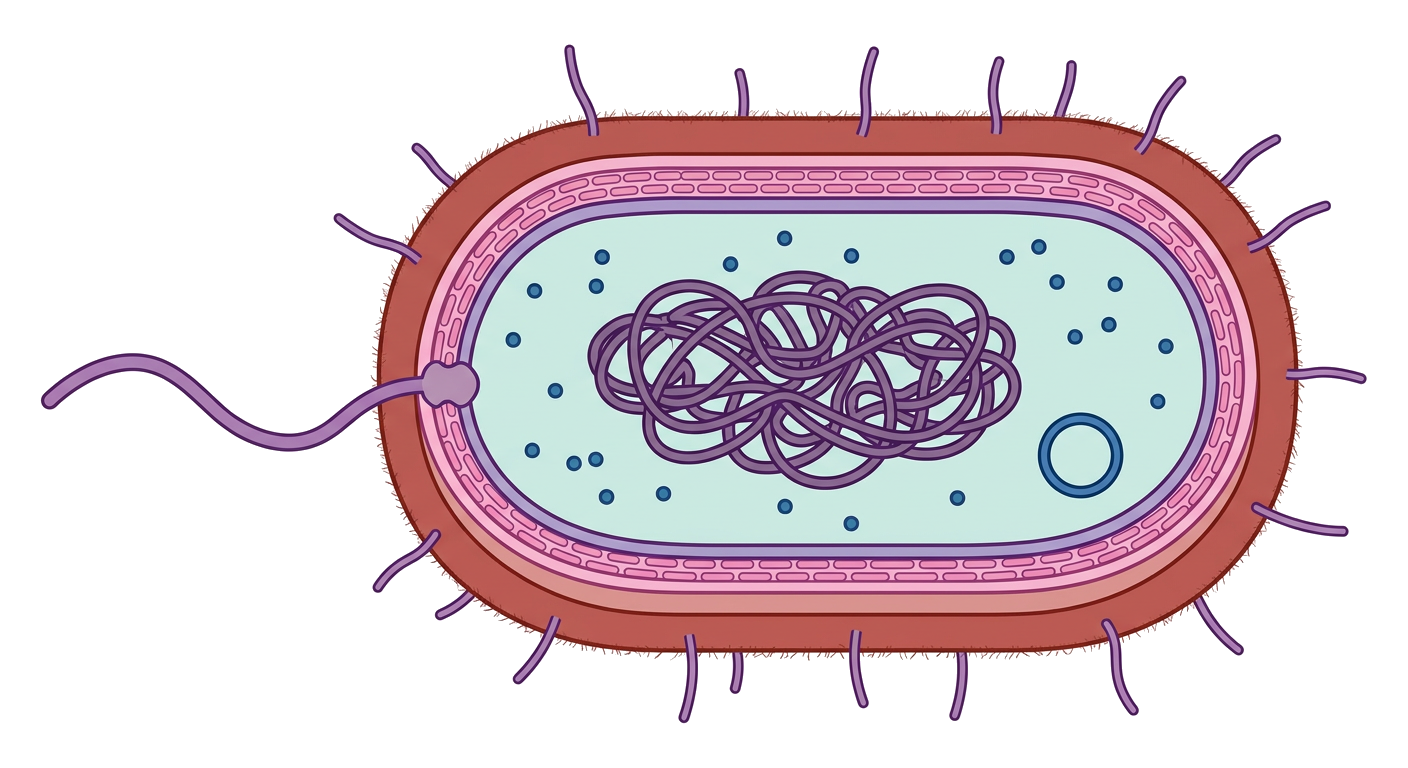 Bacterial Cell Diagram