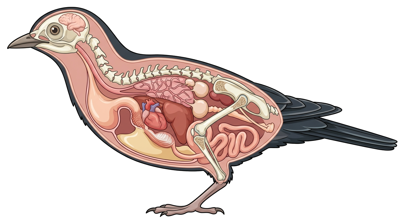 Bird Internal Anatomy Diagram