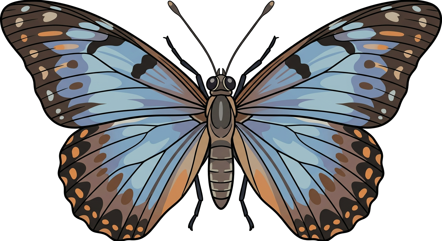Butterfly Top View