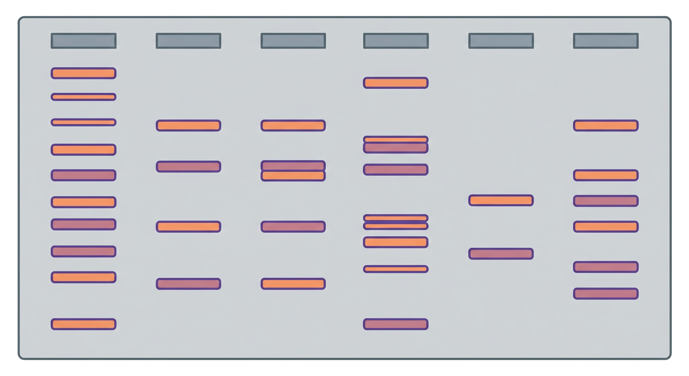 DNA Fingerprinting Gel