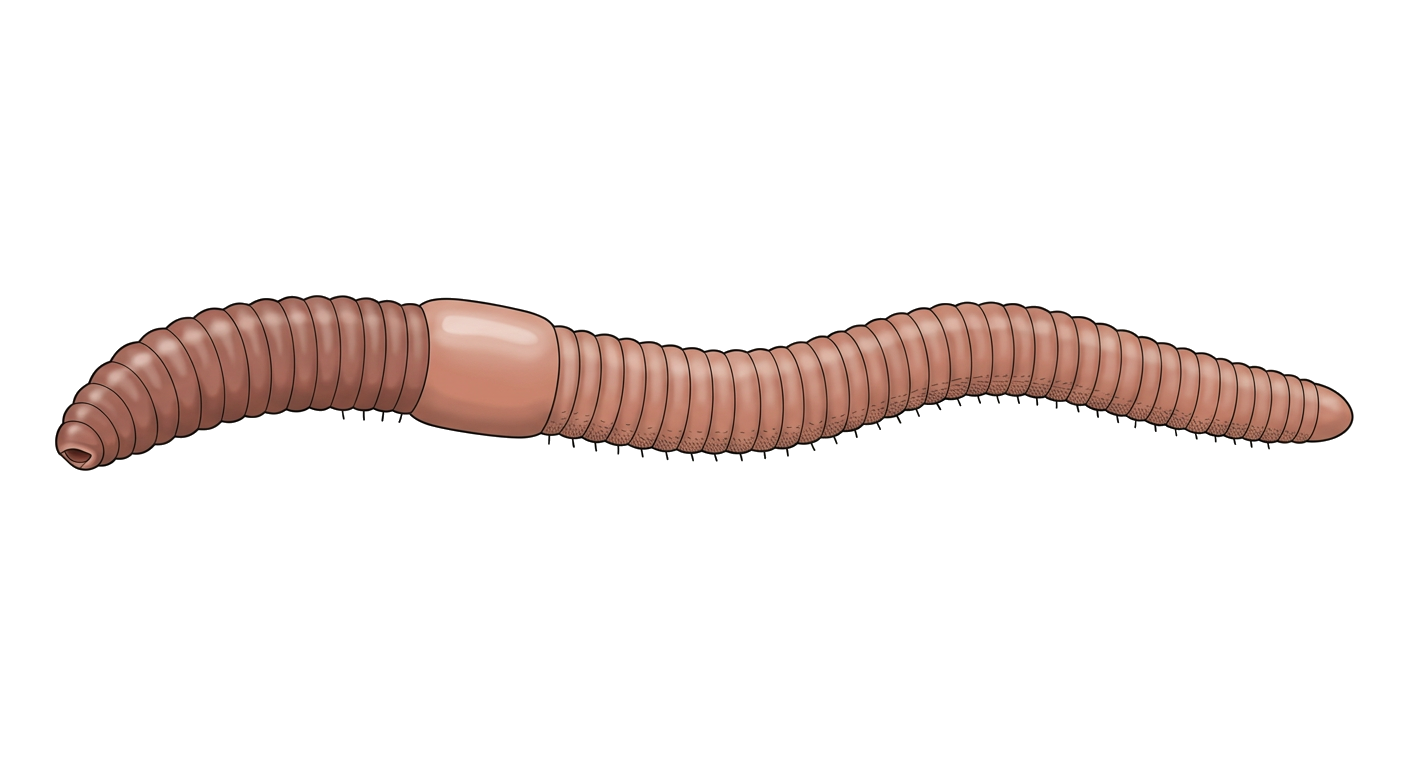 External anatomy of an earthworm