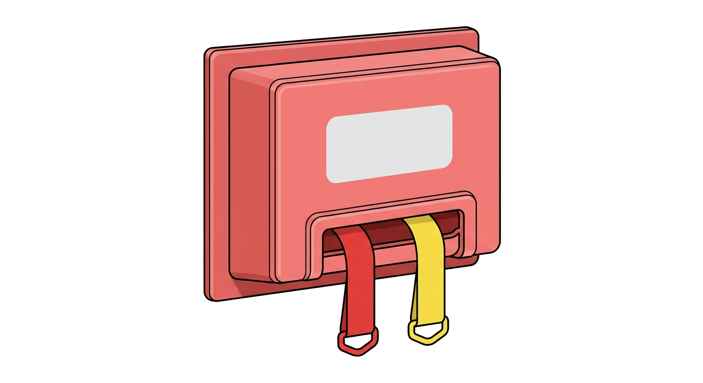 A fire blanket, a tool for putting out small fires by smothering them. It's typically made of woven glass fiber or other fire retardant materials.