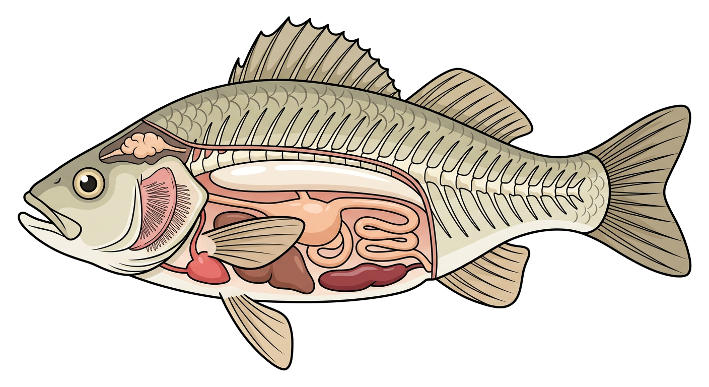Fish Internal Anatomy Diagram
