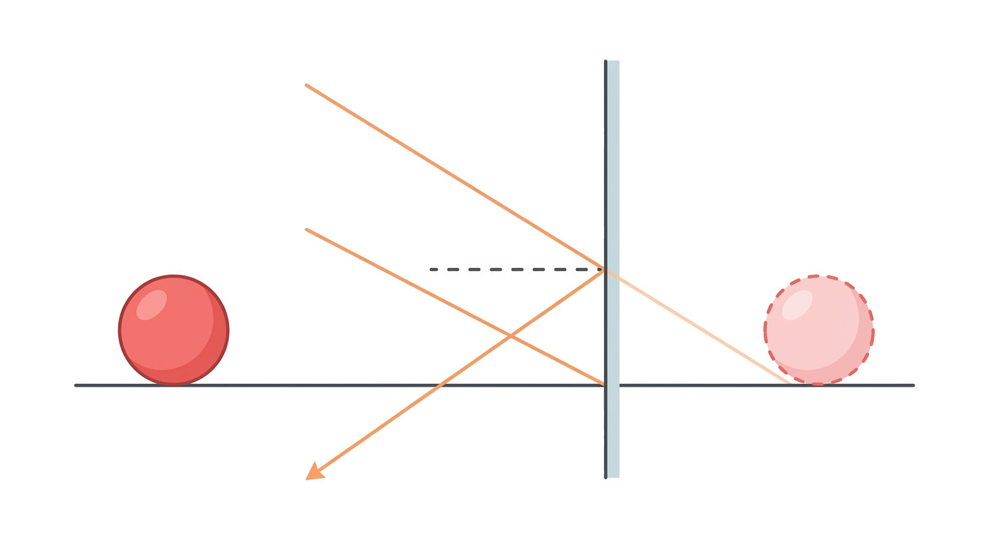 Plane Mirror Diagram