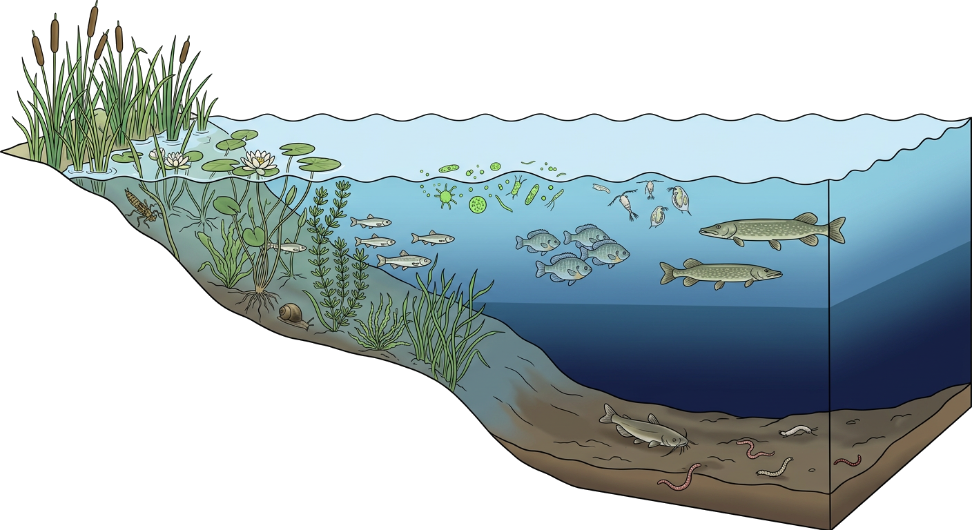 Freshwater Lake Zones Diagram