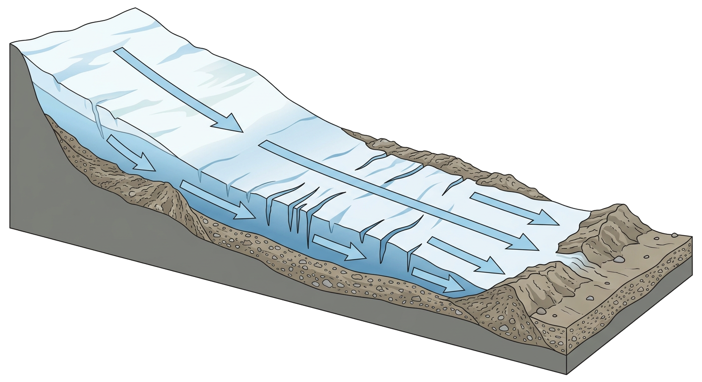 Glacier Cross Section