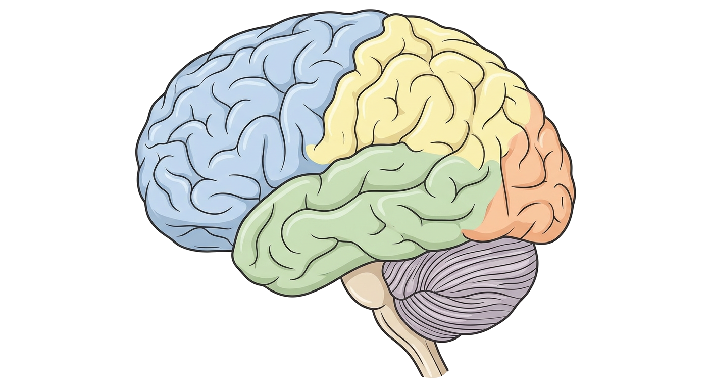 Human Brain Lateral View