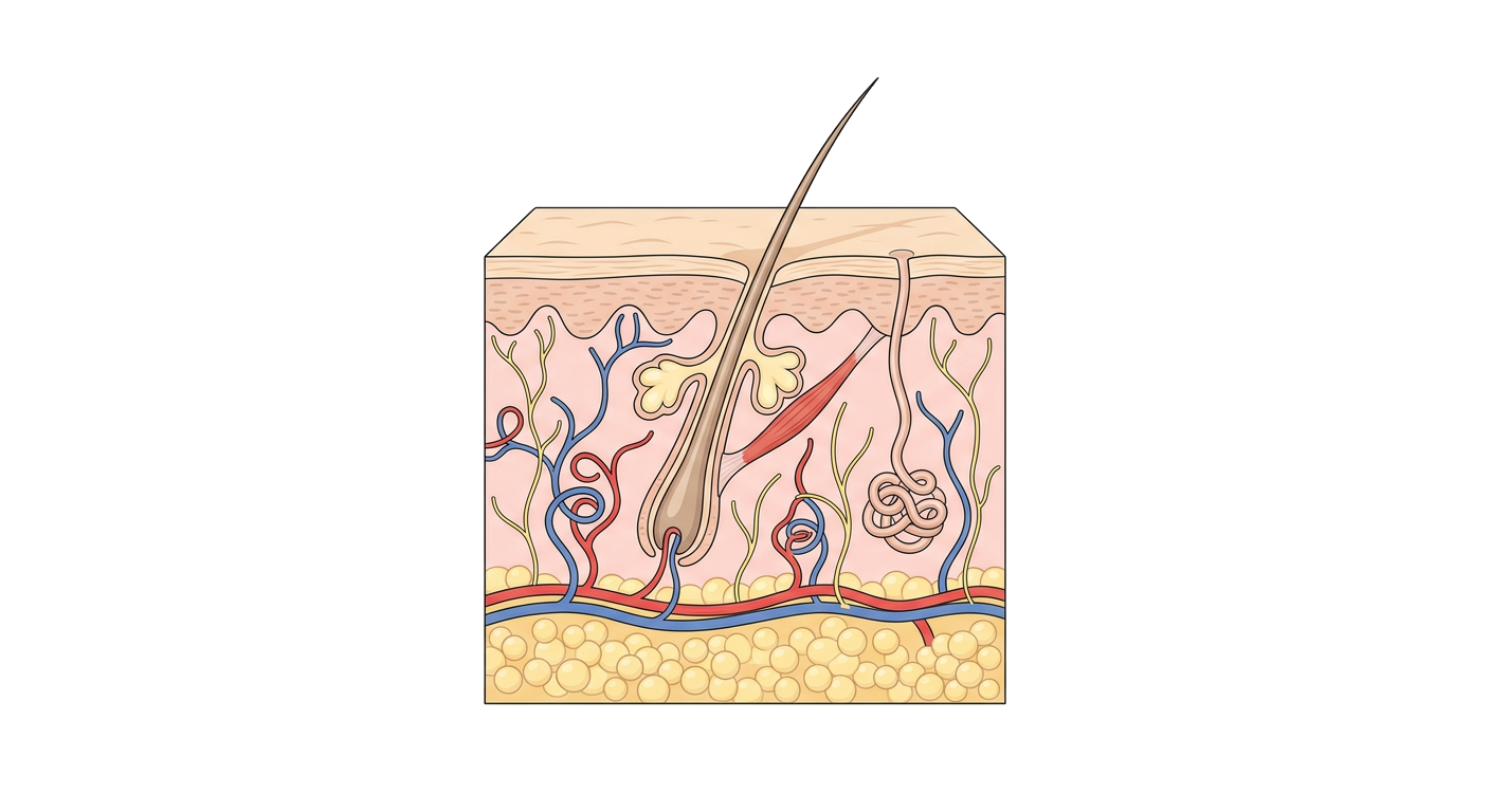 Human Skin Cross Section