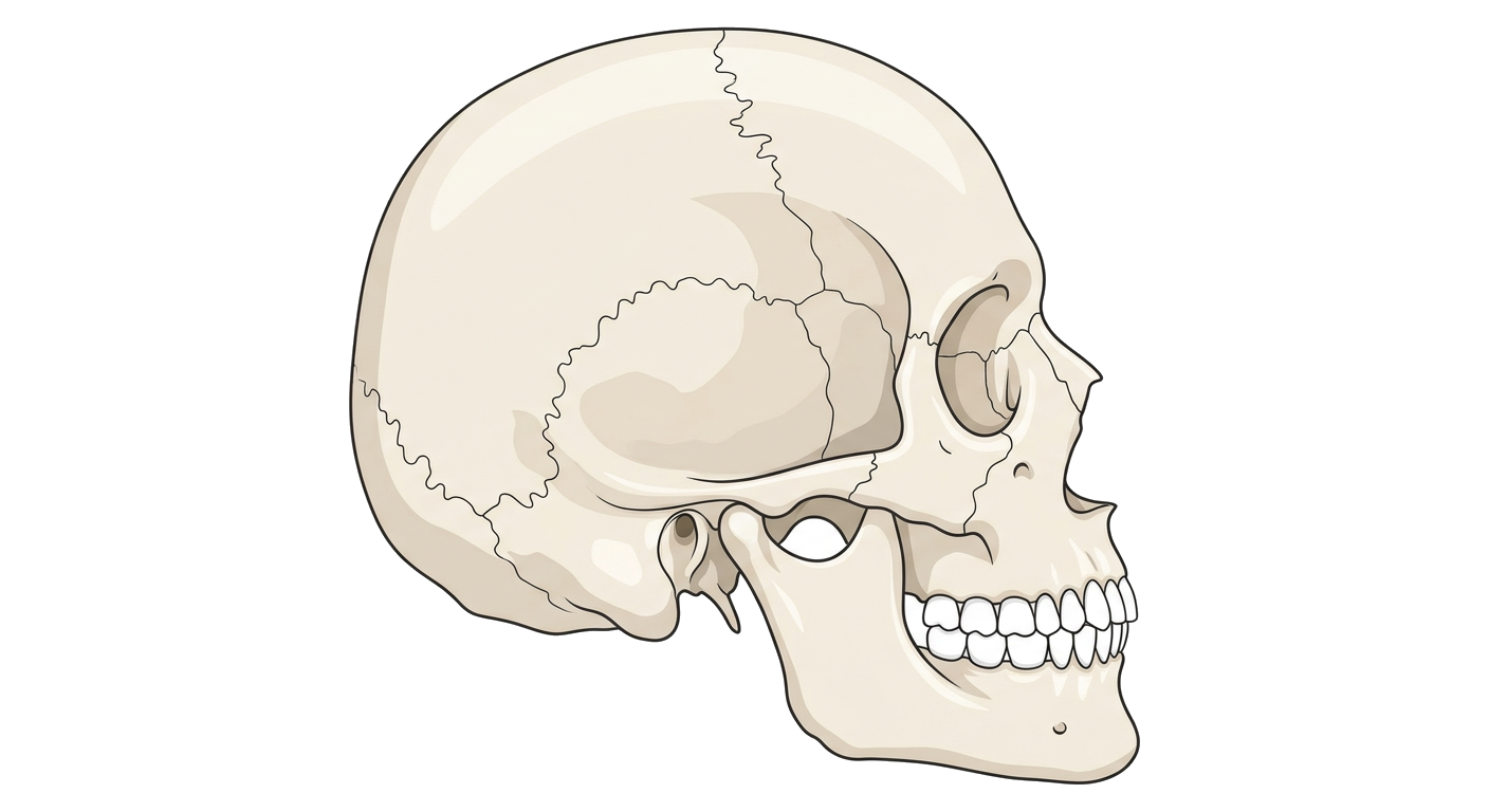 Human Skull Side View