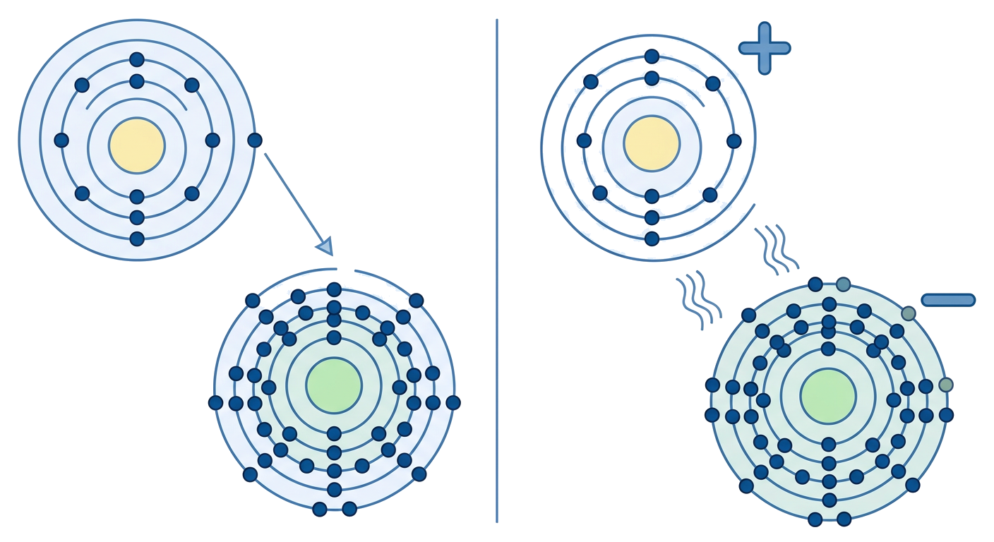 Ionic bond formation