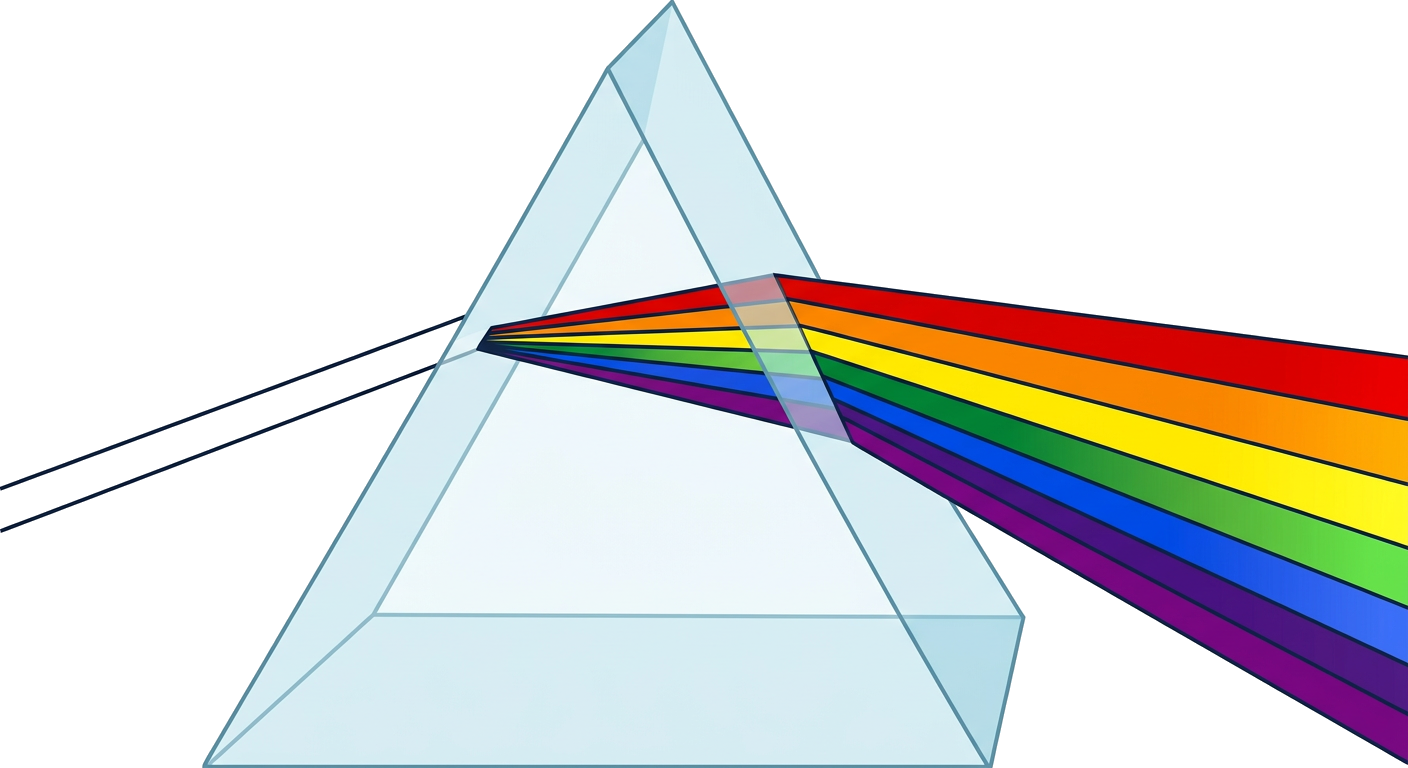 Light through prism