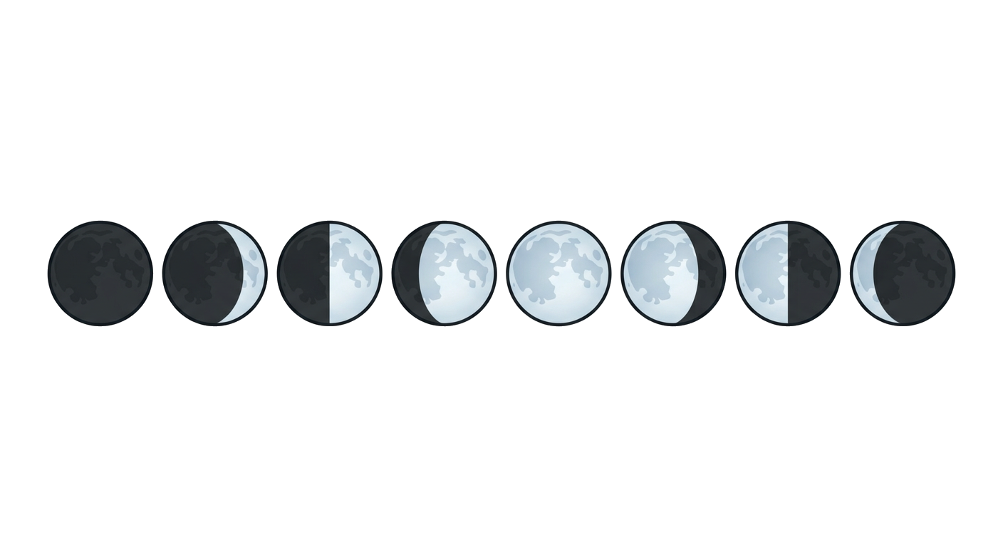Moon Phases Diagram