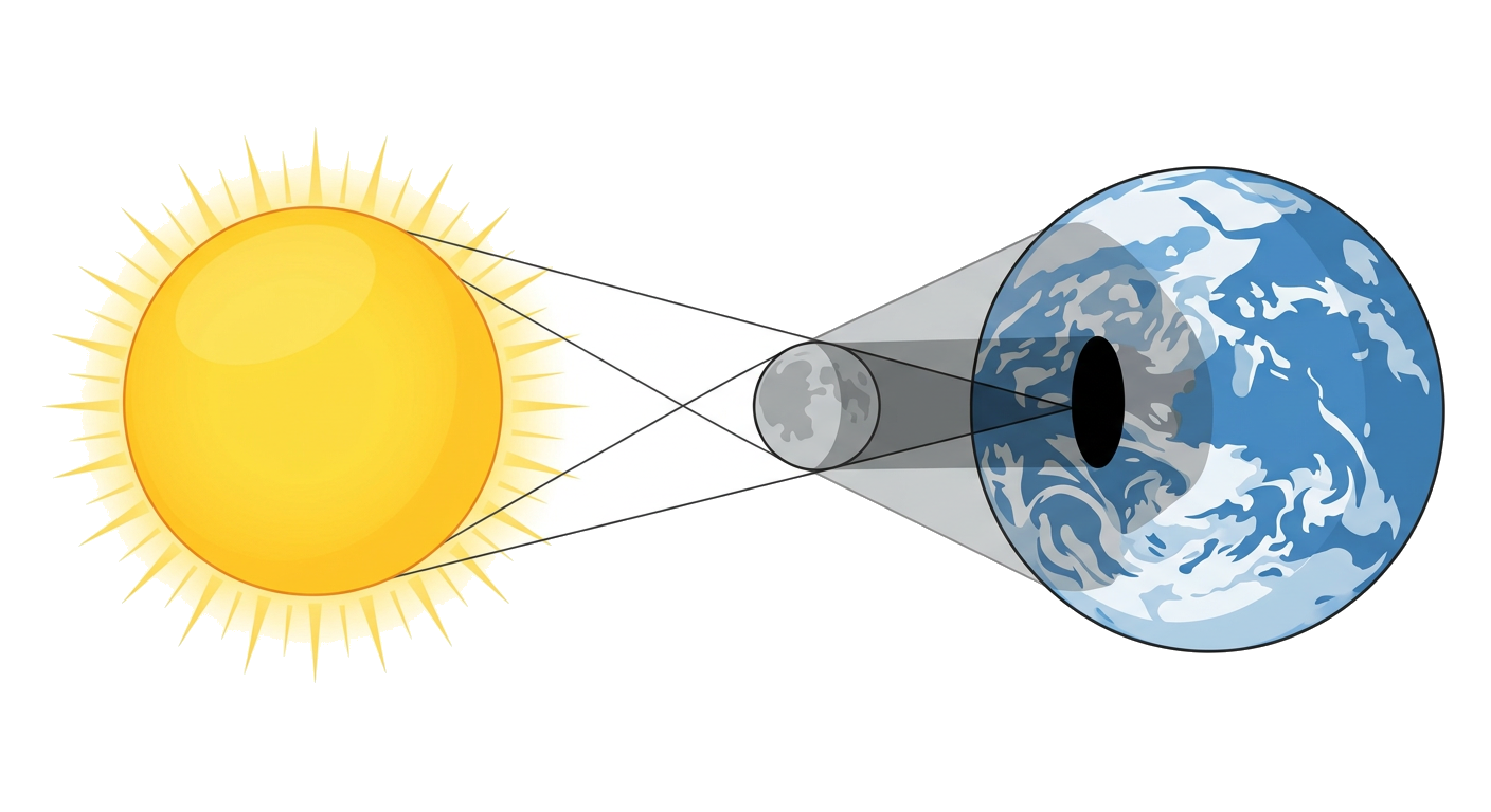 Solar Eclipse Diagram