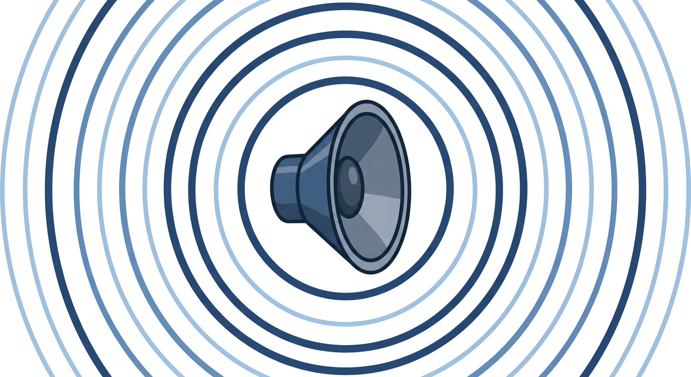 Sound waves from a speaker