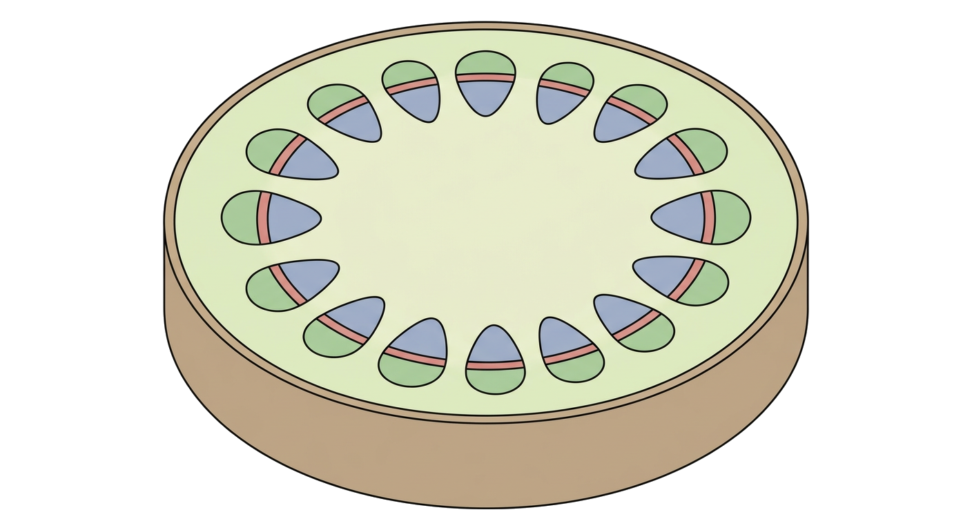 Dicot stem cross-section
