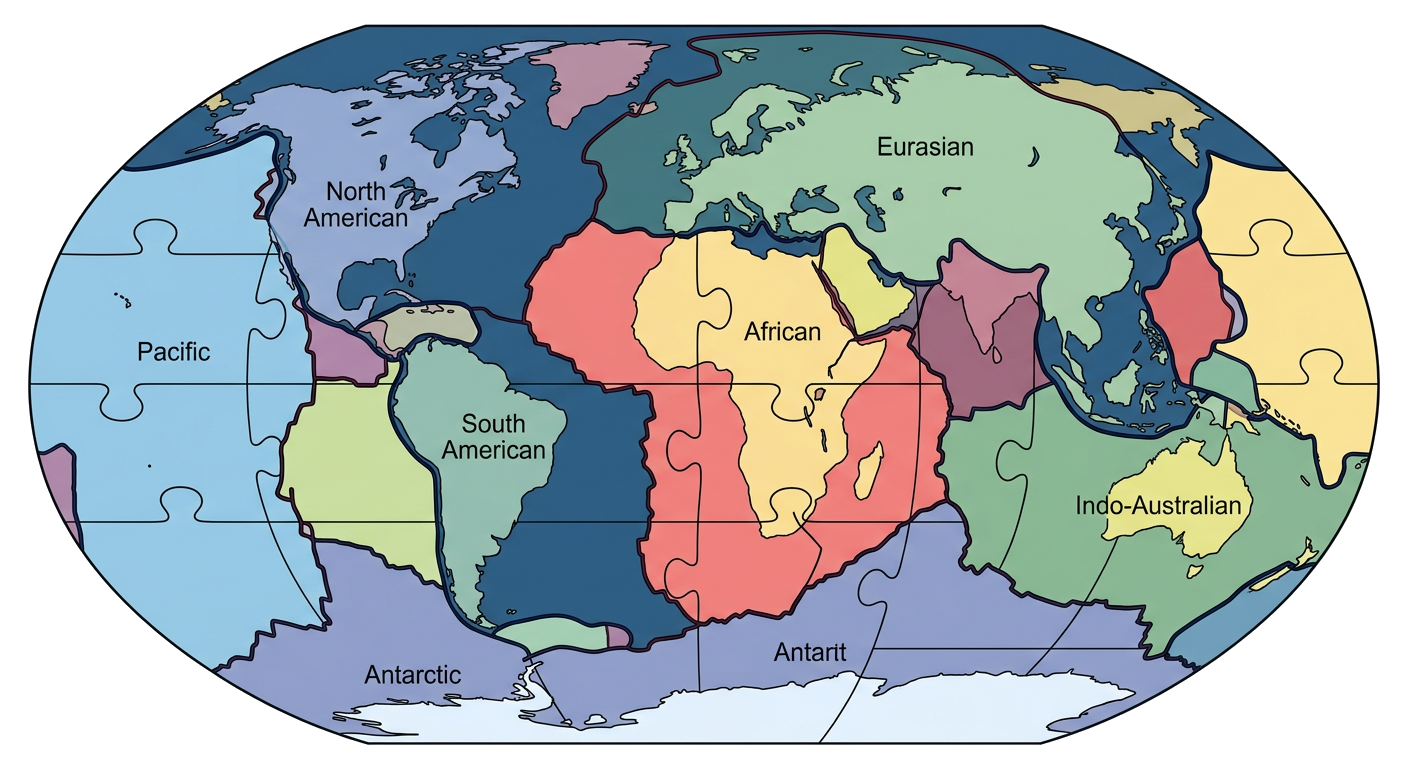 Tectonic Plates Diagram