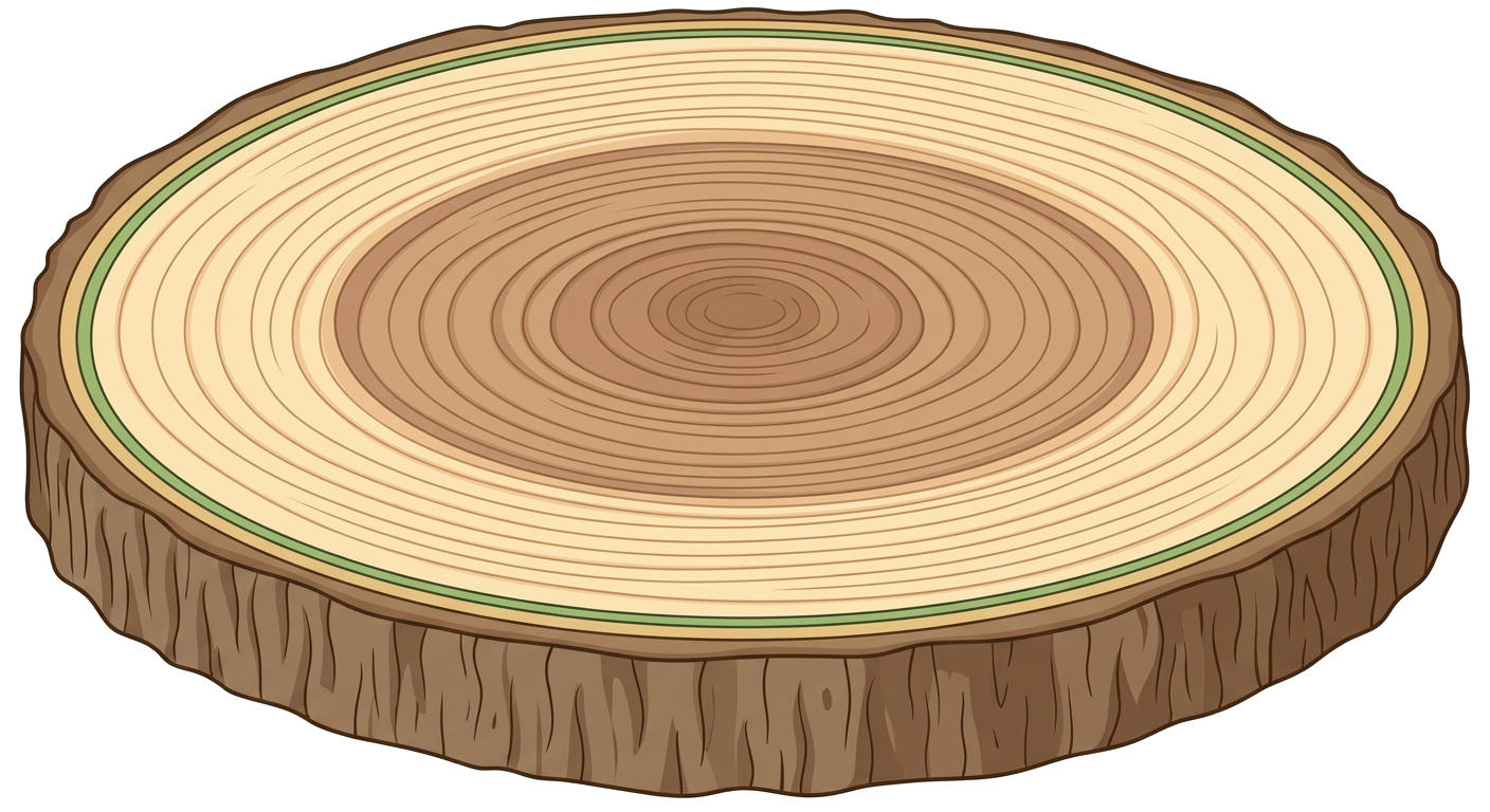 Tree Cross Section Trunk