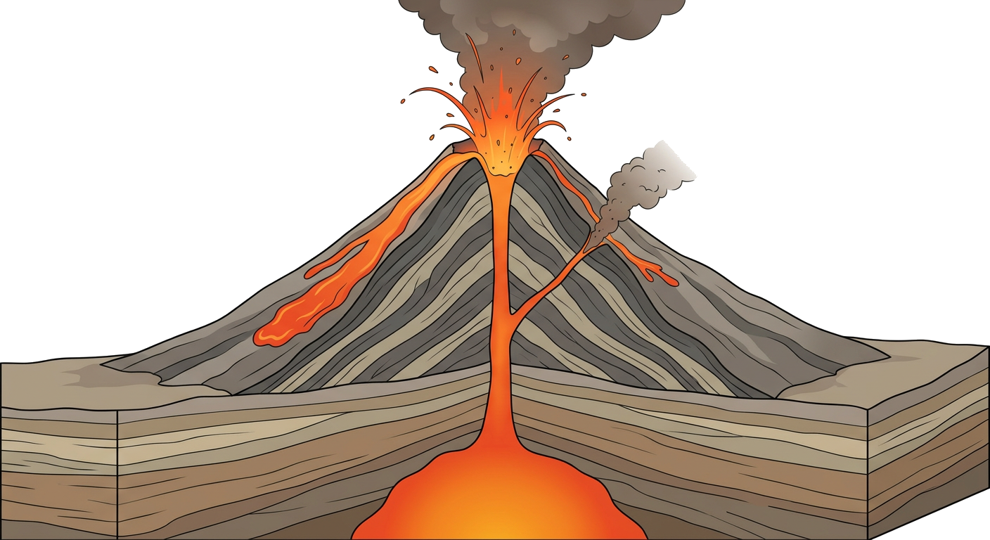 Volcano Cross Section