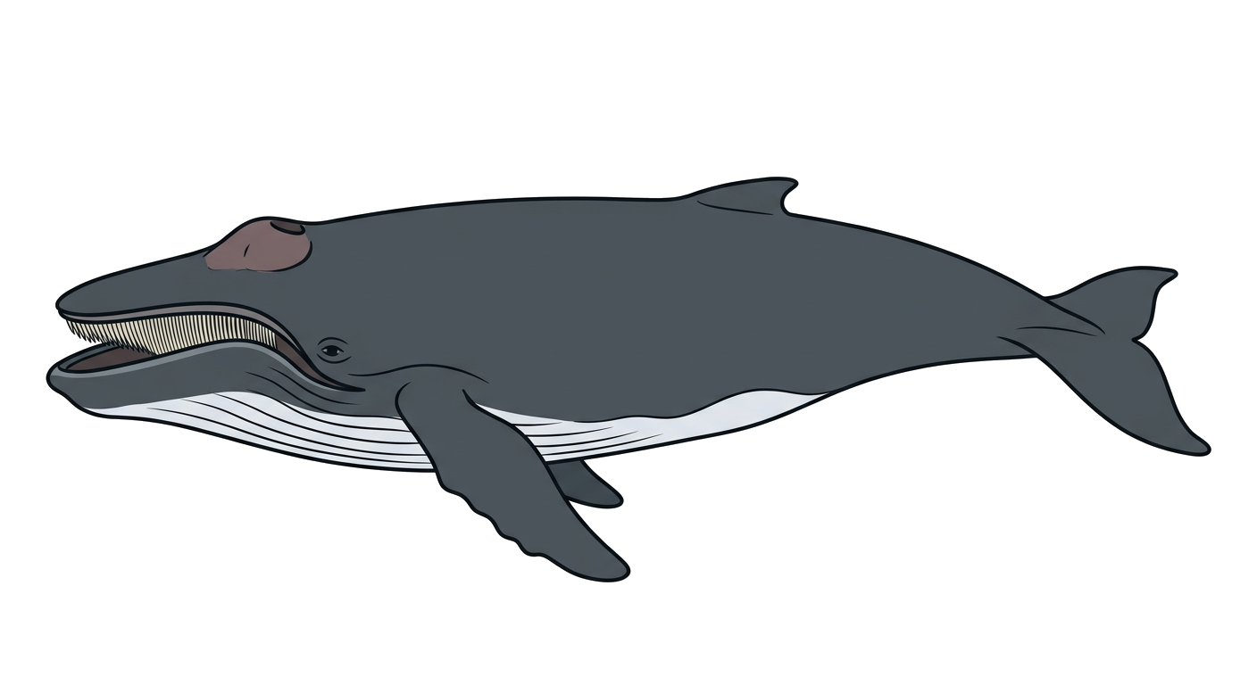 Illustration of a whale